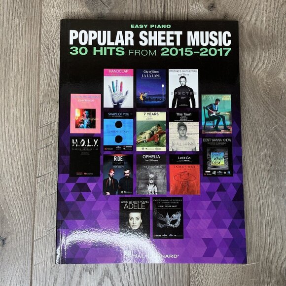 Popular Sheet Music 30 Hits from 2015-2017 Easy Piano Songbook Hal Leonard - Picture 2 of 5